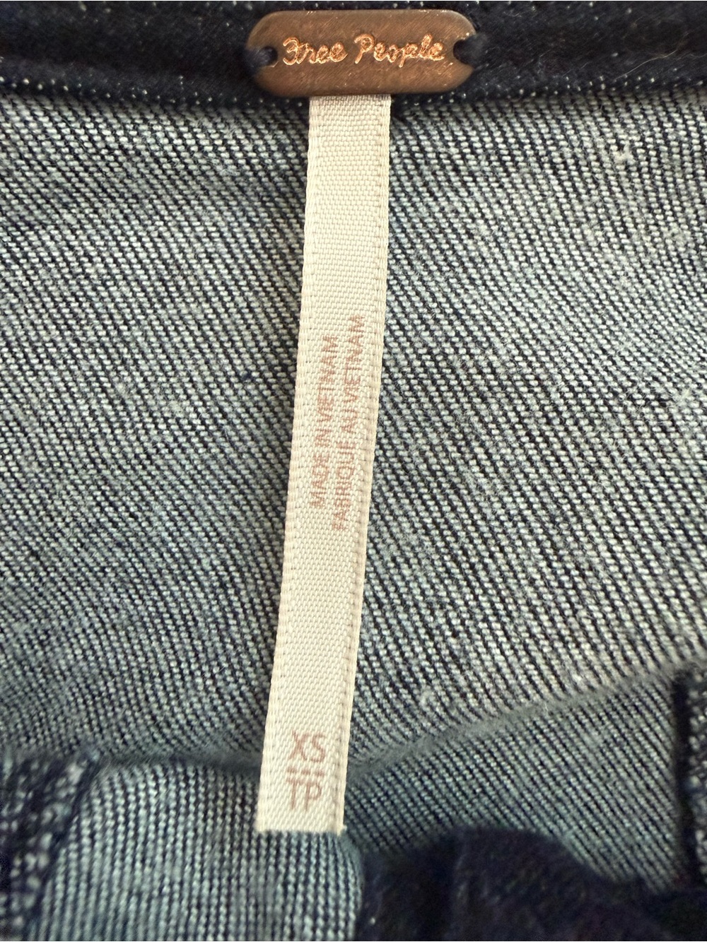 Free People Denim Mini Dress Size XS - Picture 10 of 10
